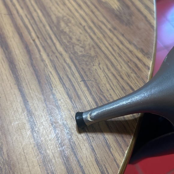 Stuart Whitman silver lace shoes with rhinestones - Picture 5 of 11